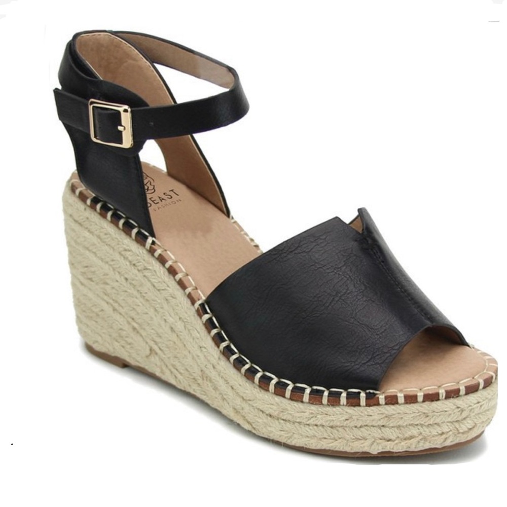 BLACK ESPADRILLE WEDGE - Picture 5 of 6